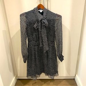 Diane von Furstenberg polka dot dress, size 6